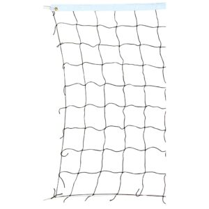 champro twisted volleyball net (black/white, 1.7-mm)