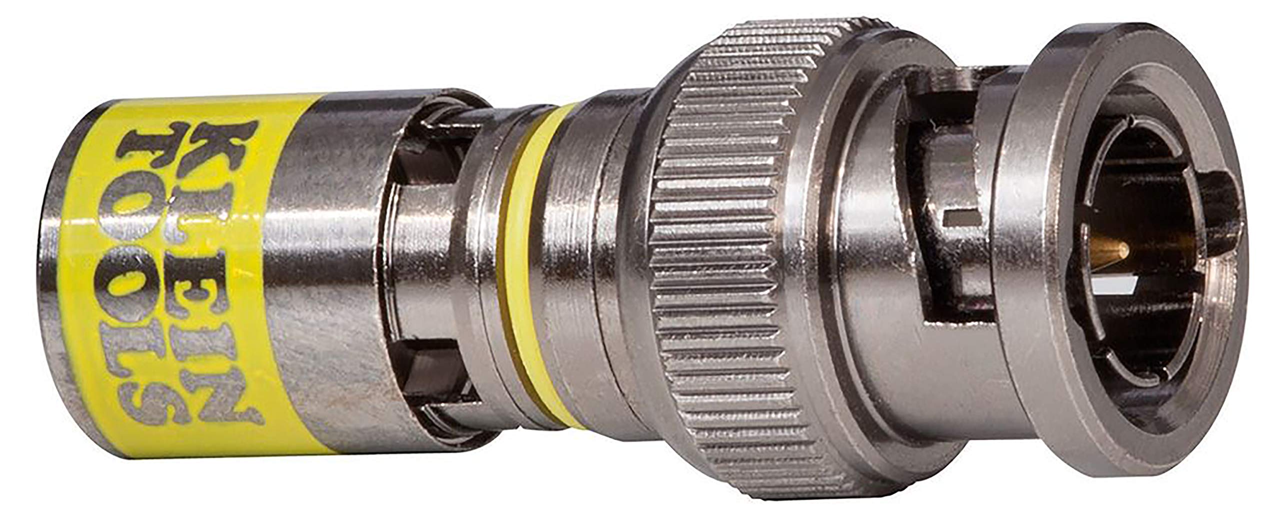 Klein Tools VDV813-613 BNC-Connector for RG6/6Q Coaxial Cables, Universal Compression Connectors, Male, 35-Pack