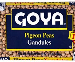 Goya Foods Pigeon Peas, Gandules, Dry, 16 Ounce (Pack of 24)