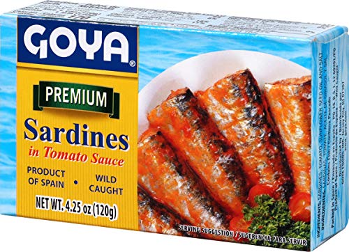 Goya Foods Sardines In Tomato Sauce, 4.25-Ounce (Pack of 25)