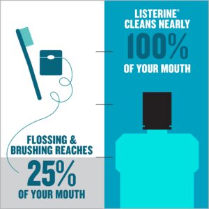 Listerine Ultraclean Oral Care Antiseptic Mouthwash with Everfresh Technology to Help Fight Bad Breath, Gingivitis, Plaque and Tartar, Cool Mint, 8.5 fl. oz (250 mL)