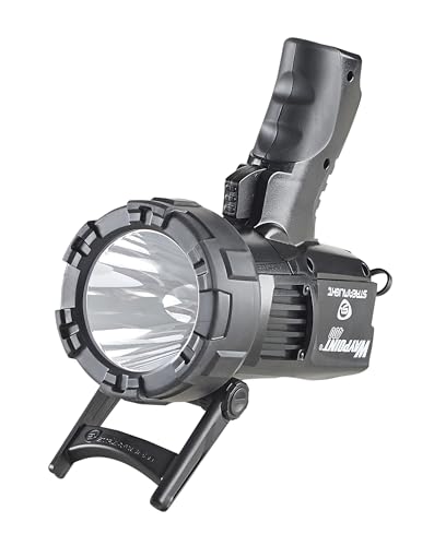 Streamlight 44911 Waypoint 400 Rechargeable 1400-Lumen Long Range Pistol-Grip Spotlight with 120V AC Charger and Polymer Holder/Mount, Black