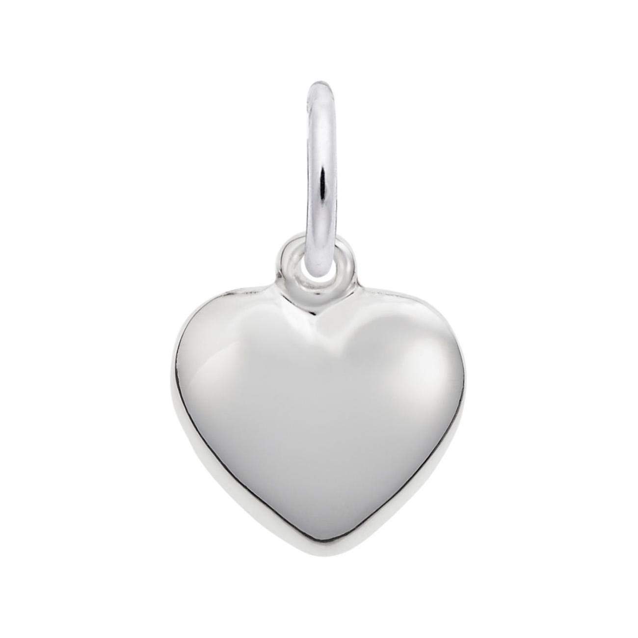 Sterling Silver Small Puffy Heart Charm