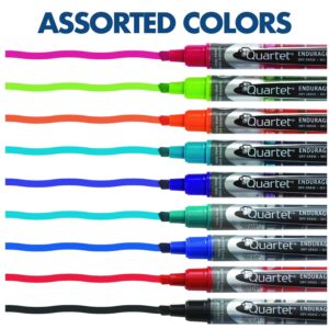 Quartet Dry Erase Markers, Whiteboard Markers, Chisel Tip, Bold Color, EnduraGlide, White Board Dry Erase Pens, Assorted Colors, 12 Pack (5001-20MA)