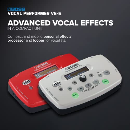 Boss VE-5 Vocal Performer Effect Processor (Red)