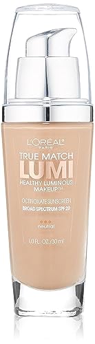 L'Oreal Paris True Match Lumi Healthy Luminous Makeup, N5 True Beige, 1 fl; oz.