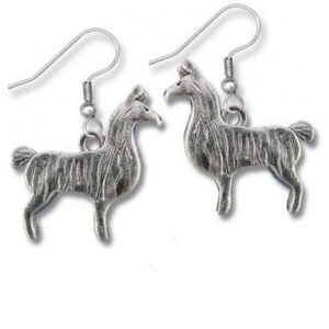 pewter llama earrings by the magic zoo