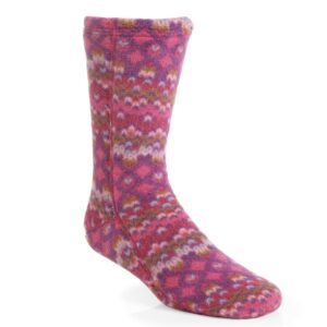 acorn mens and womens versafit fleece sock: super soft & ultra-warm, mid-calf height, flat-flock seams