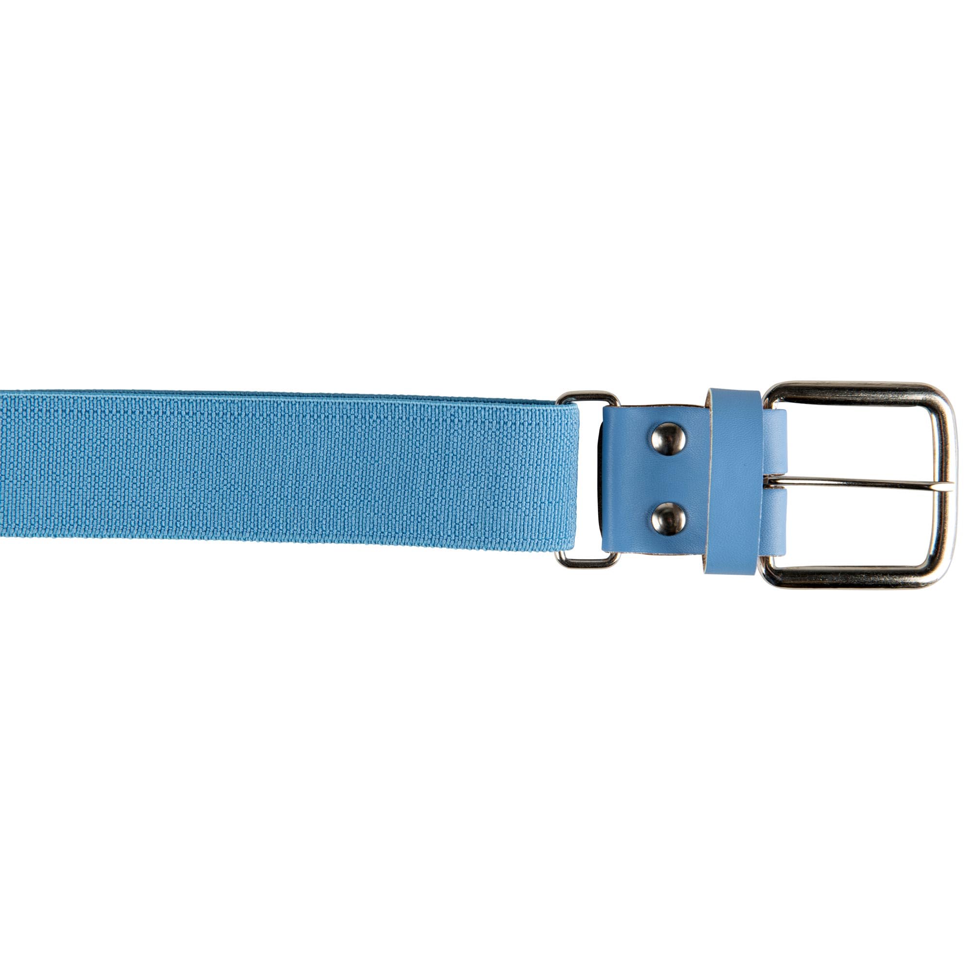 CHAMPRO Baseball Belt with Leather Tab, Light Blue, Adult