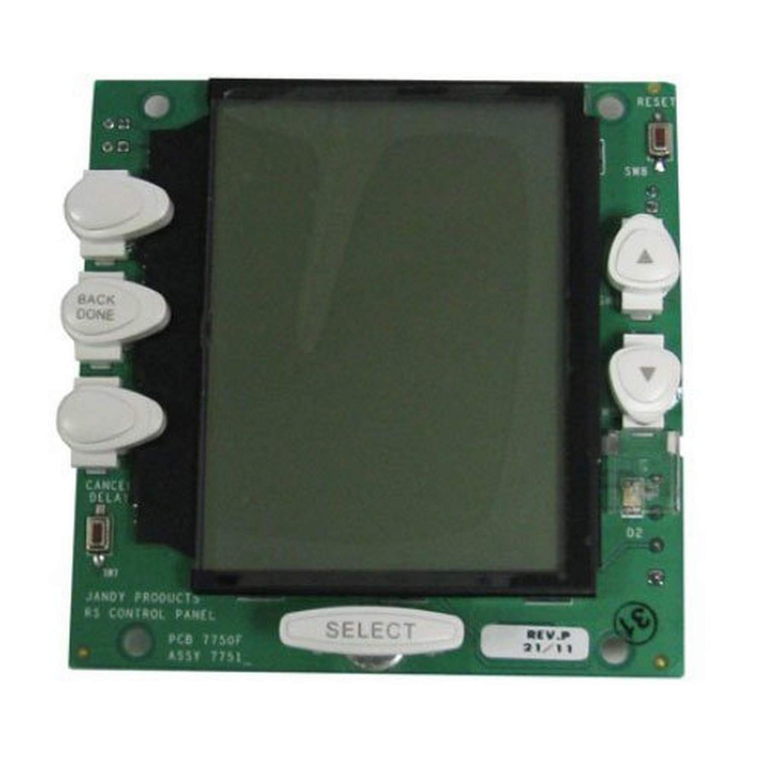 Zodiac R0550700 PCB Subassembly with White Button and LCD Replacement for Zodiac Jandy Aqualink RS One Touch Control System