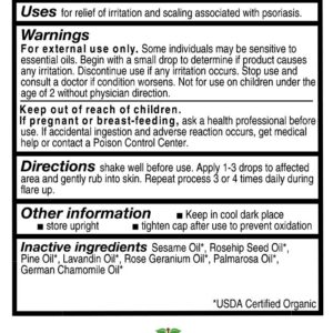 Forces of Nature Psoraisis Treatment, Organic Homeopathic Medicine, 0.37 Fl Oz, Psoraisis Control for Scalp & Skin Care, Multi Symptom Relief from Flaky, Itchy, Dry Skin & Flare-Ups, Steroid Free