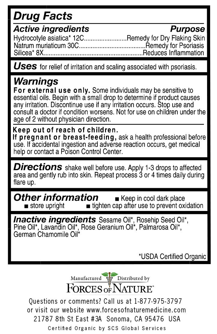 Forces of Nature Psoraisis Treatment, Organic Homeopathic Medicine, 0.37 Fl Oz, Psoraisis Control for Scalp & Skin Care, Multi Symptom Relief from Flaky, Itchy, Dry Skin & Flare-Ups, Steroid Free