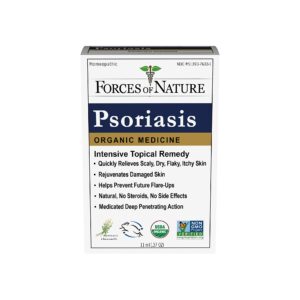 Forces of Nature Psoraisis Treatment, Organic Homeopathic Medicine, 0.37 Fl Oz, Psoraisis Control for Scalp & Skin Care, Multi Symptom Relief from Flaky, Itchy, Dry Skin & Flare-Ups, Steroid Free