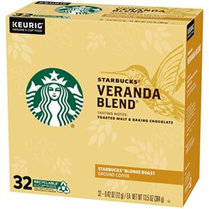 Starbucks Coffee Veranda blend single serve capsules for Keurig K-Cup pod brewers (96 Count)