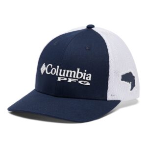 Columbia womens PFG Mesh Ball Cap, Collegiate Navy, Large-X-Large US