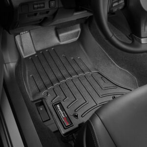 WeatherTech Custom Fit FloorLiners for Subaru Crosstrek, Impreza, XV Crosstrek, WRX, WRX STi - 1st Row (444391), Black