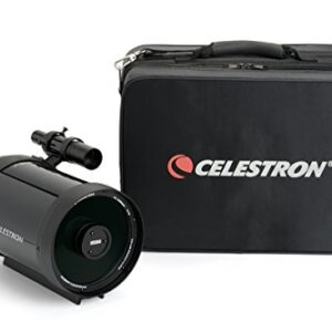 Celestron – C5 Angled Spotting Scope – Schmidt-Cassegrain Spotting Scope – Great for Long Range Viewing – 50x Magnification with 25mm Eyepiece – Multi-Coated Optics – Rubber Armored