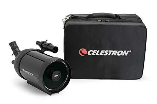 Celestron – C5 Angled Spotting Scope – Schmidt-Cassegrain Spotting Scope – Great for Long Range Viewing – 50x Magnification with 25mm Eyepiece – Multi-Coated Optics – Rubber Armored