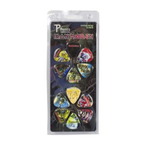 Perri's Leathers Ltd. - Iron Maiden Official Licensed Celluloid Guitar Picks for Electric, Bass, Acoustic Guitar - Medium 0.71mm - Variety Pack of 12 (LP12-INM1)