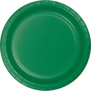 creative converting touch of color lunch plates, emerald green