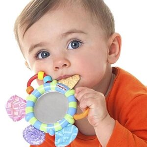 Nuby Look-at-Me Mirror Teether Toy, Colors May Vary