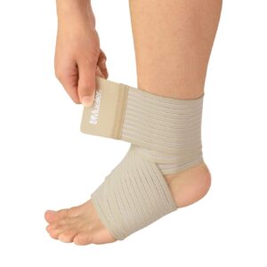 MUELLER Sports Medicine All-Purpose Support Wrap for Men and Women, Adjustable Compression for Joint and Muscle Support, Beige, Regular (Pack of 1)