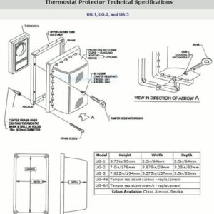 UNI Guard UG1SC THERMOSTAT GUARD-MINI SMOKE