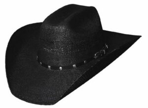 bullhide hats - black arrow - 20x bangora straw western cowboy hat