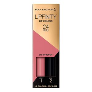 max factor lipfinity lip stick for women, 010 whisper, 4.2 gram