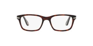 persol po3012v square prescription eyewear frames, havana/demo lens, 54 mm