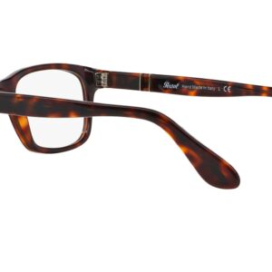 Persol PO3012V Square Prescription Eyewear Frames, Havana/Demo Lens, 54 mm