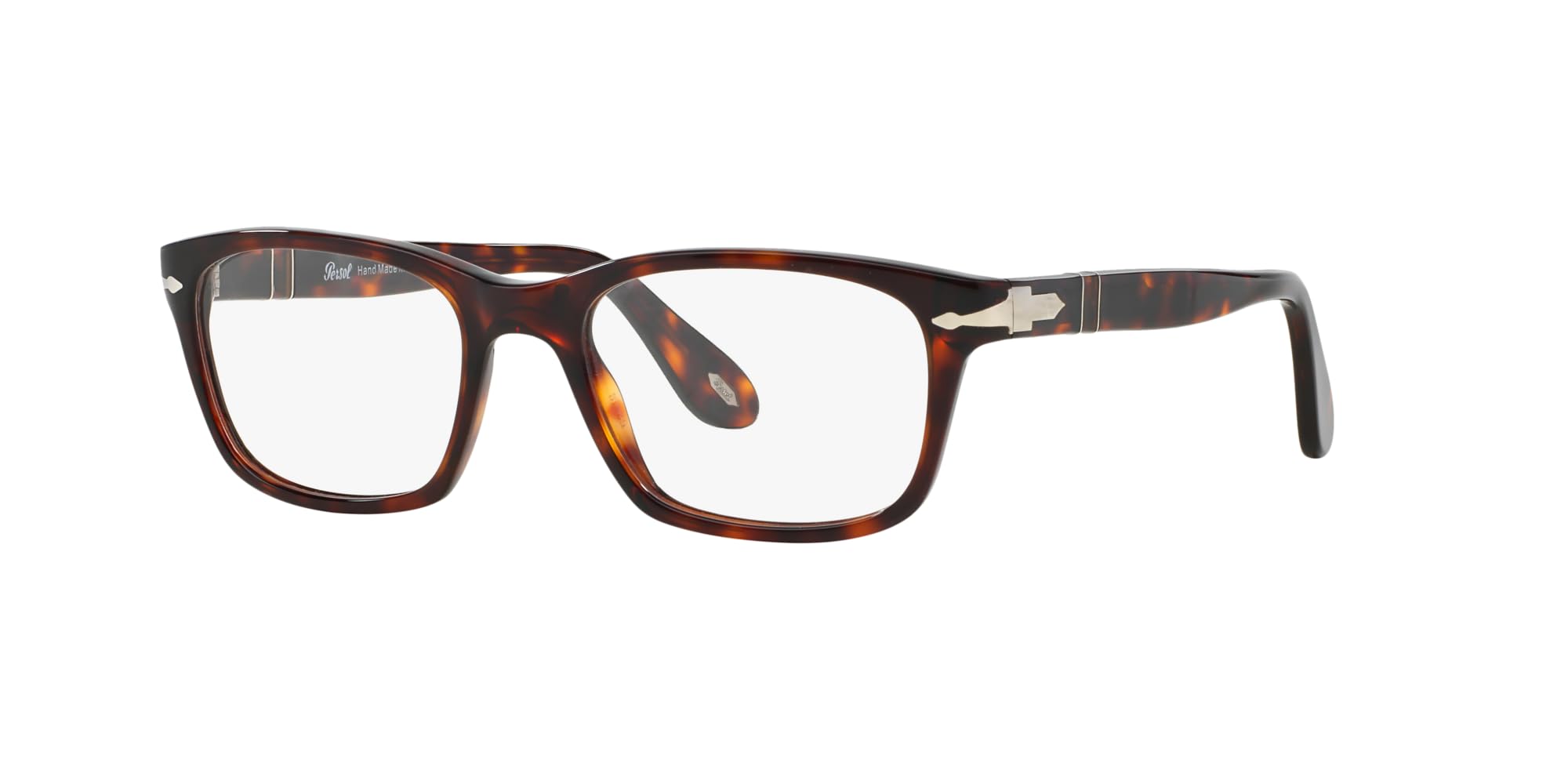 Persol PO3012V Square Prescription Eyewear Frames, Havana/Demo Lens, 54 mm