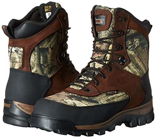 Rocky mens FQ0004755 Mid Calf Boot, Brown and Mossy Oak Break Up Infinity, 10.5 US