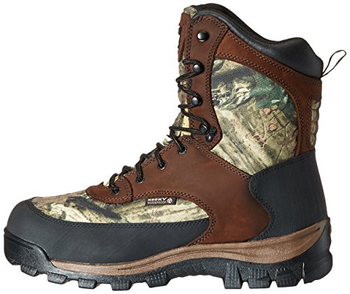 Rocky mens FQ0004755 Mid Calf Boot, Brown and Mossy Oak Break Up Infinity, 10.5 US