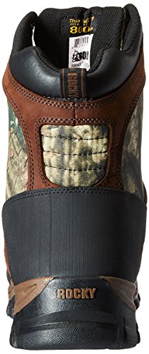 Rocky mens FQ0004755 Mid Calf Boot, Brown and Mossy Oak Break Up Infinity, 10.5 US