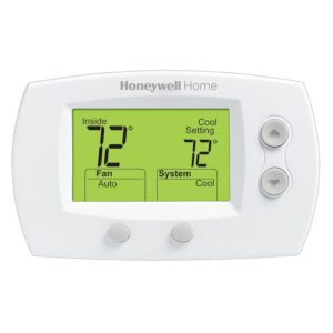 honeywell th5220d1029/u 5000 non-programmable heating and cooling digital thermostat, premier white