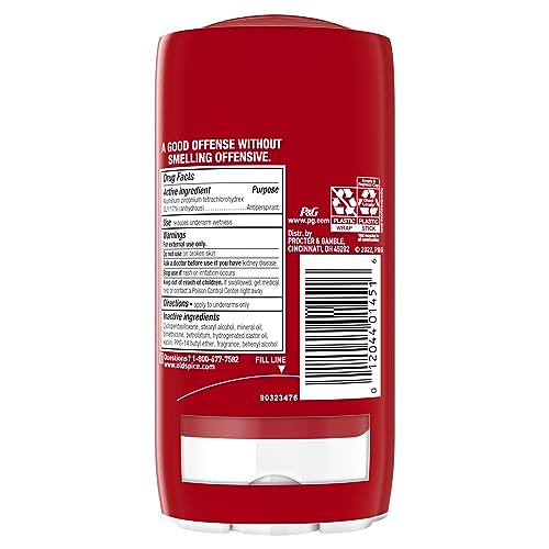 Old Spice High Endurance Anti-Perspirant Deodorant for Men, Pure Sport Scent, 3.0 oz Twin Pack