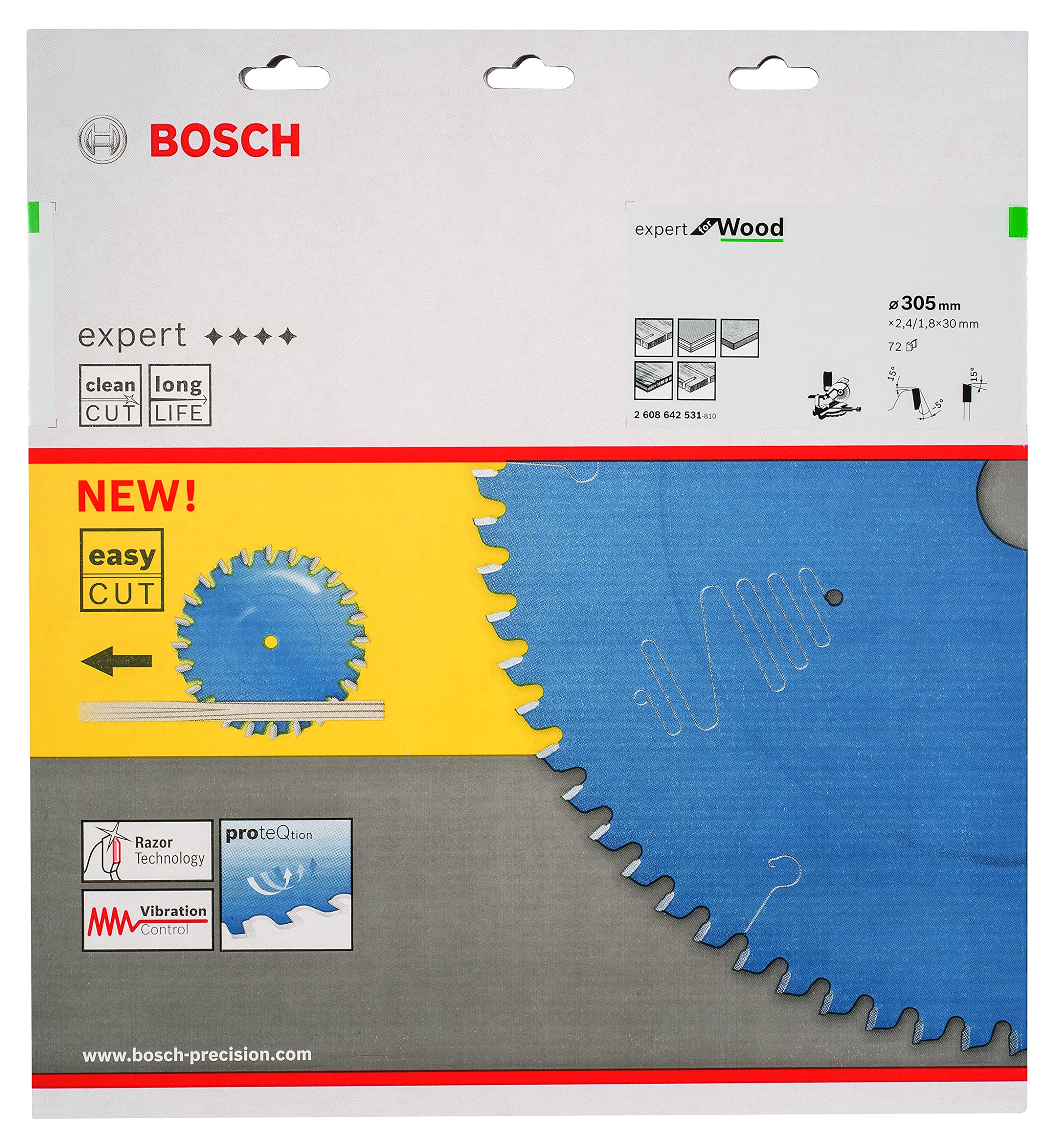 Bosch 2330141 Circular Saw Blade, Blue