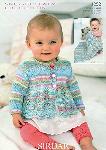 Cardigan and Blanket in Sirdar Snuggly Baby Crofter DK (1252) Knitting Pattern