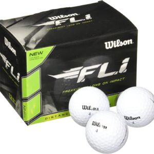 WILSON Staff F.L.I. Golf Balls (Pack of 12) White