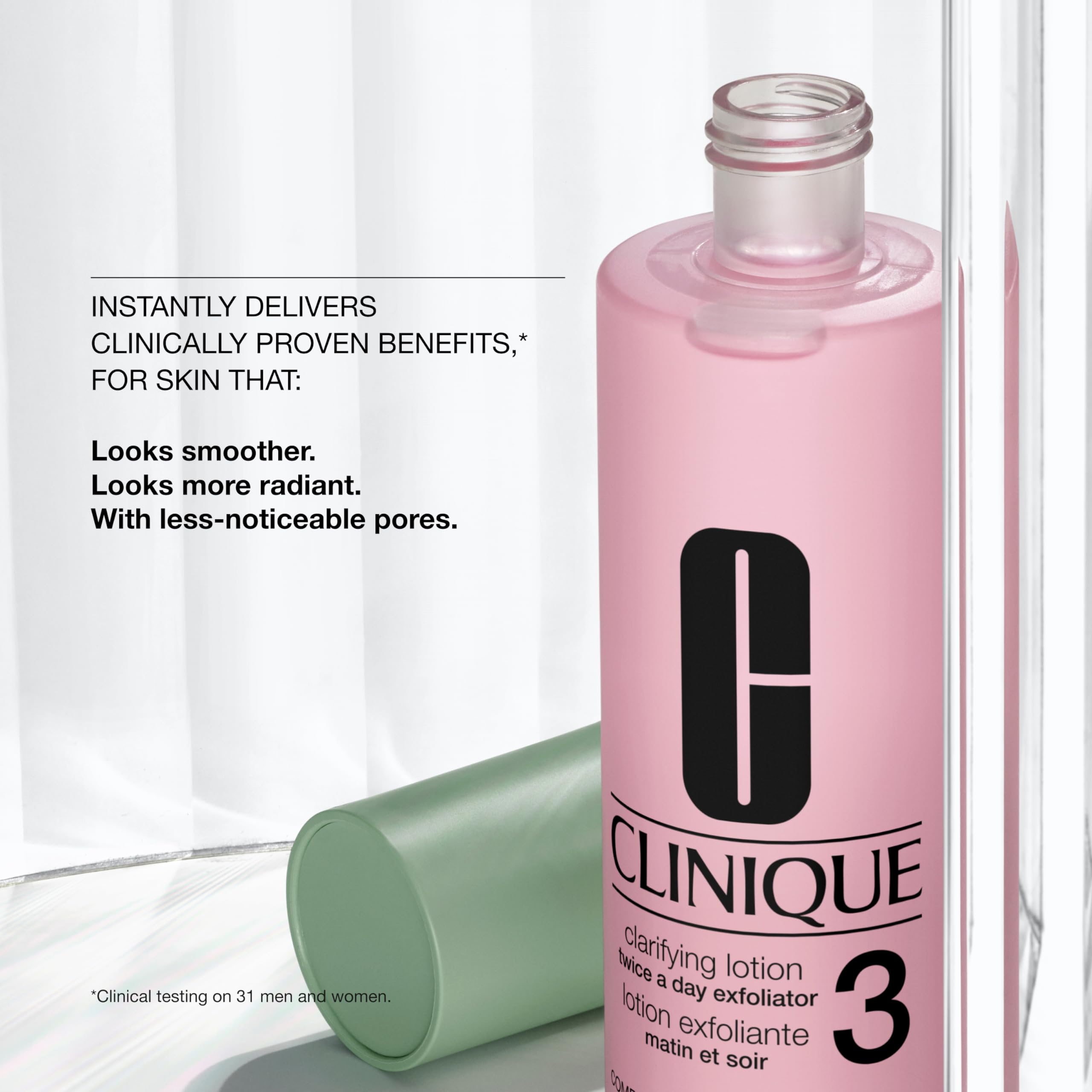 Clinique Clarifying Lotion Facial Exfoliator, Combination Oily Skin, 13.5 fl. oz.