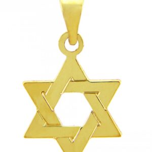 14k Gold Jewish Star of David Pendant