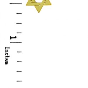 14k Gold Jewish Star of David Pendant