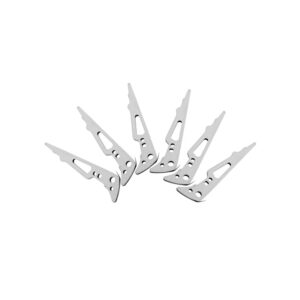 new archery products killzone replacement blades for killzone 100 grain 2" cutting diameter mechanical broadheads with trophy tip (6 pack)