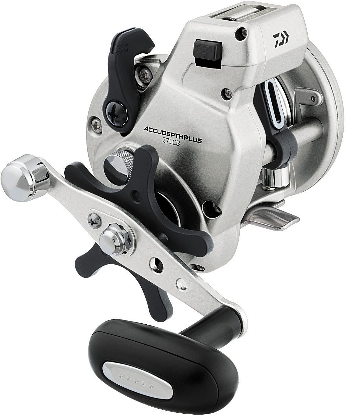 Daiwa Accudepth Plus-B Line Counter Levelwind Fishing Reel (Silver, 47)