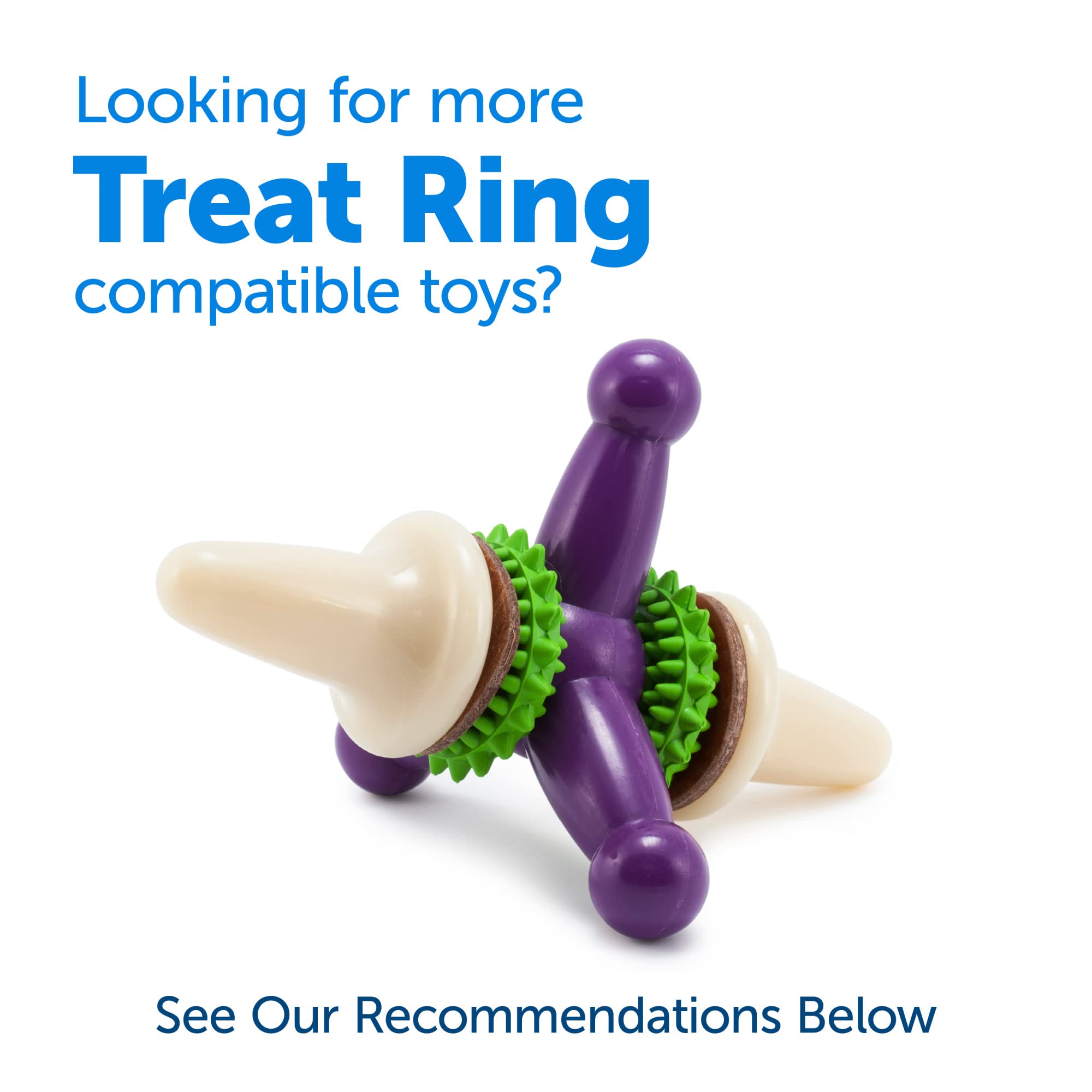 PetSafe® Natural Rawhide Treat Ring Refills, Size B, Peanut Butter Flavor, Replacement Treats Busy Buddy Treat Ring Holding Toys