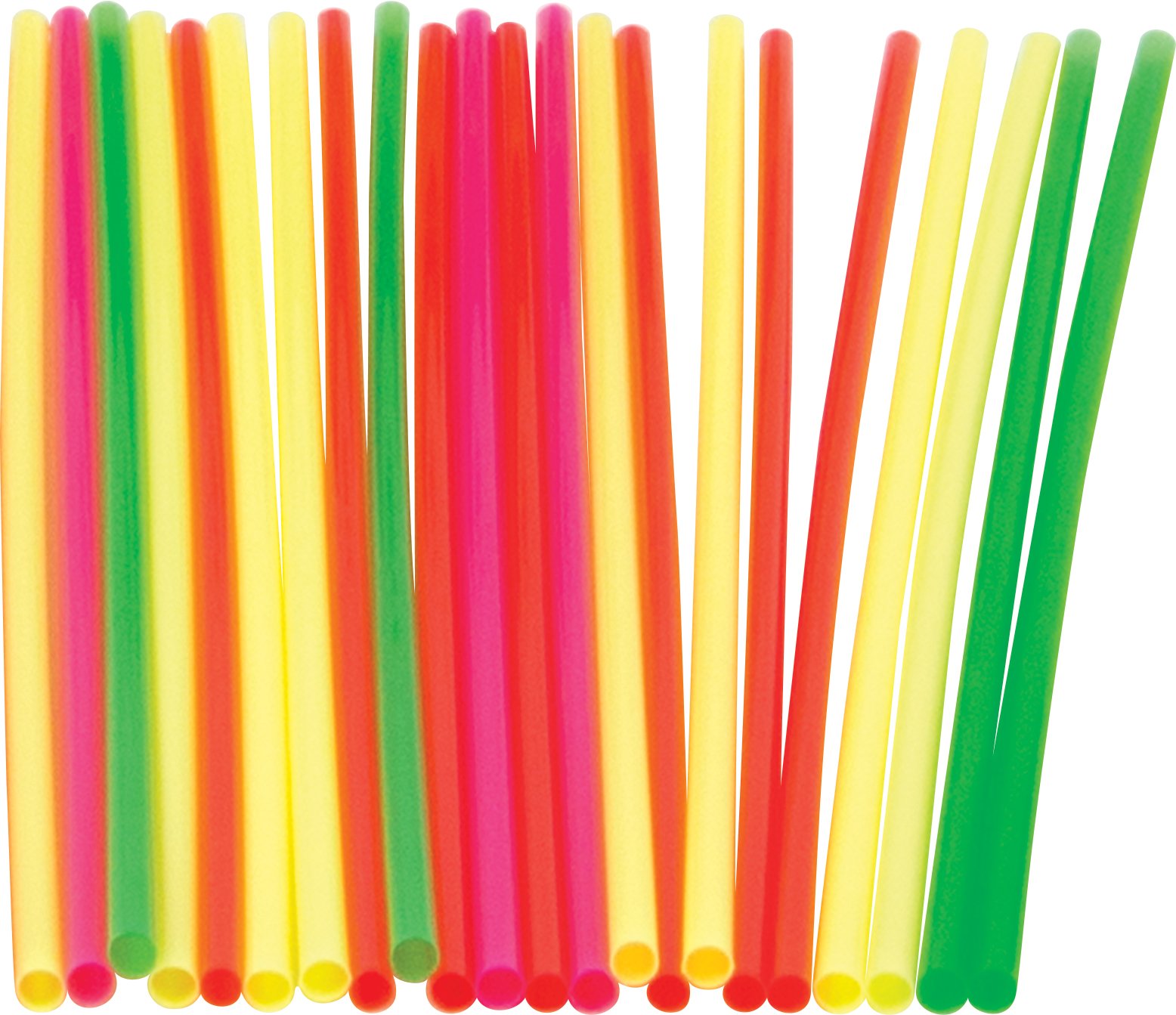 Cell-O-Core BS808NEON Assorted Collins Straw, 8" Length (10 Packs of 500)