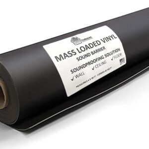 TMS Mass Loaded Vinyl, Soundproofing Material - 1Lb, MLV Acoustic Sound Barrier, 4' X 10' - 1/8 inch Thick (40 Square Feet)