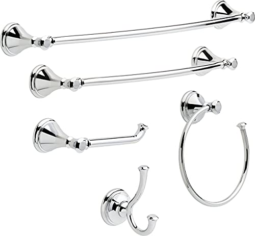 Delta Faucet 79750 Cassidy Toilet Paper Holder, 3.63 x 8.38 x 3.63 Inches, Chrome