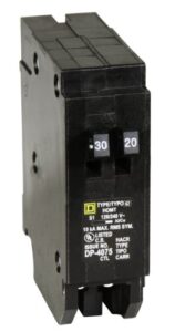 square d - homt3020 homeline 1-30-amp 1-20-amp single-pole tandem circuit breaker